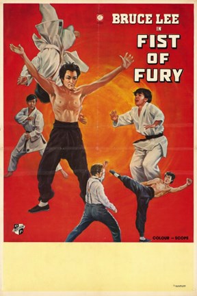 Framed Fists of Fury Movie Print