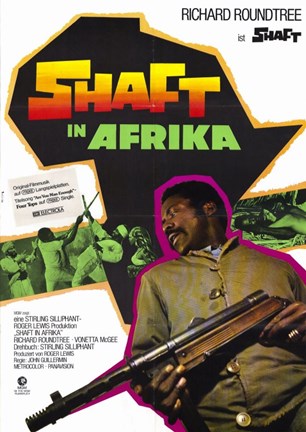 Framed Shaft in Africa Richard Roundtree Print