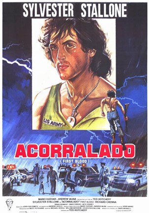 Framed Rambo: First Blood (spanish) Print