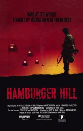 Framed Hamburger Hill Movie Print