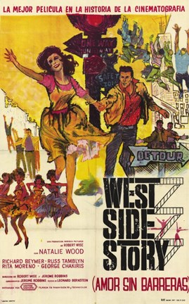 Framed West Side Story (french) Print