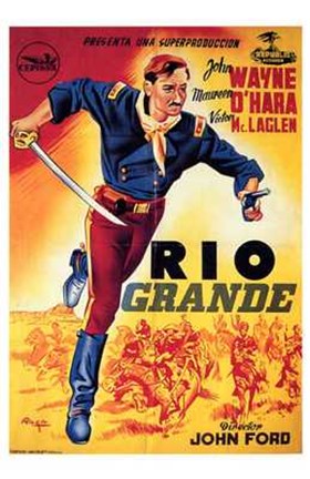 Framed Rio Grande By John Ford Print