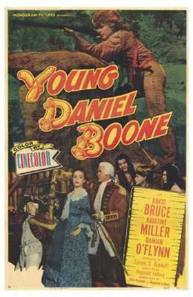 Framed Young Daniel Boone Print