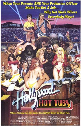 Framed Hollywood Hot Tubs, c.1984 Print