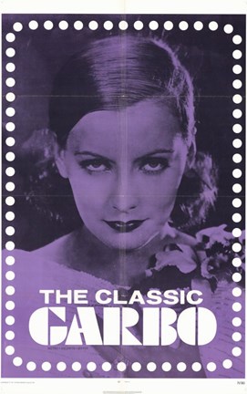 Framed Classic Garbo Print