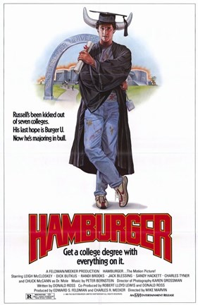 Framed Hamburgerthe Motion Picture Print