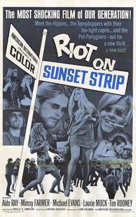 Framed Riot on Sunset Strip Print