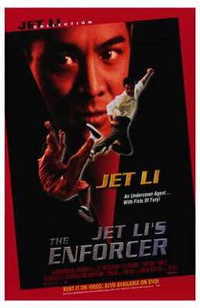 Framed Jet Li&#39;s the Enforcer Print