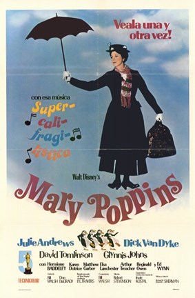 Framed Mary Poppins (spanish) Print