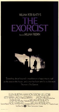 Framed Exorcist Black and White Print