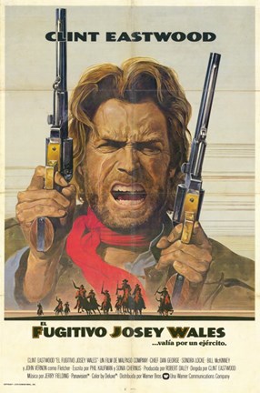 Framed Outlaw Josey Wales Spanish Print
