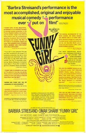 Framed Funny Girl Yellow Print