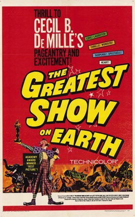 Framed Greatest Show on Earth De Milles Print
