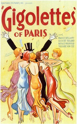 Framed Gigolettes of Paris Print