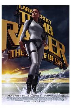Framed Lara Croft Tomb Raider: the Cradle of Life Print