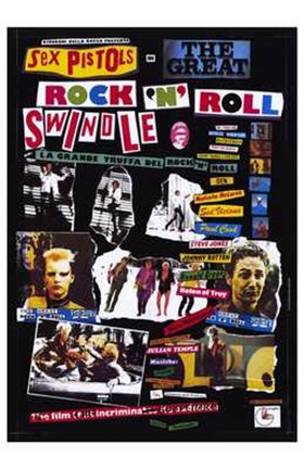 Framed Great Rock &#39;N&#39; Roll Swindle scenes Print