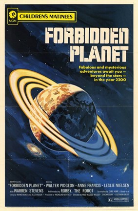 Framed Forbidden Planet - style B Print