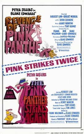 Framed Pink Panther Strikes Again-Revenge of Pi Print