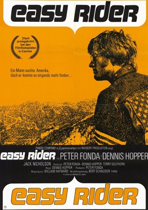 Framed Easy Rider Orange Print