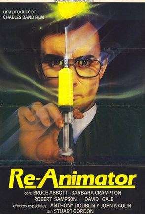 Framed Re-Animator Bruce Abbott Print