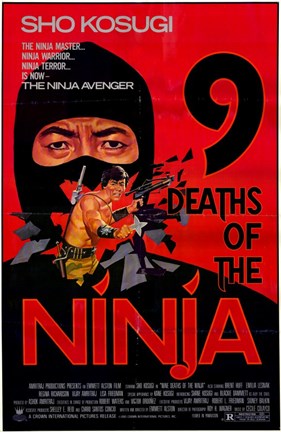 Framed Nine Deaths of the Ninja Print