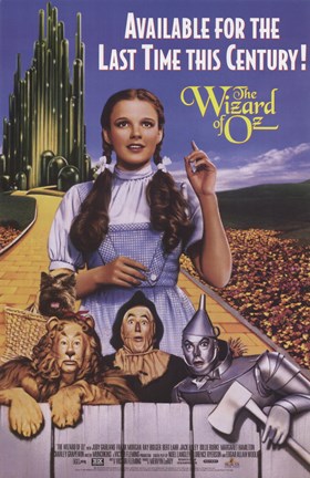 Framed Wizard of Oz Last Time this Century Print