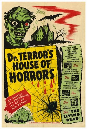 Framed Dr Terror&#39;s House of Horrors Print