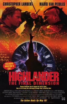 Framed Highlander the Final Dimension Print
