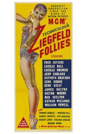 Framed Ziegfeld Follies Print