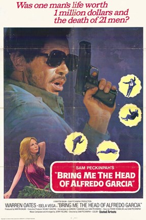 Framed Bring Me the Head of Alfredo Garcia - Man with a gun Print