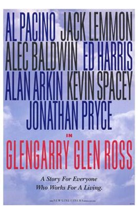 Framed Glengarry Glen Ross - character names Print