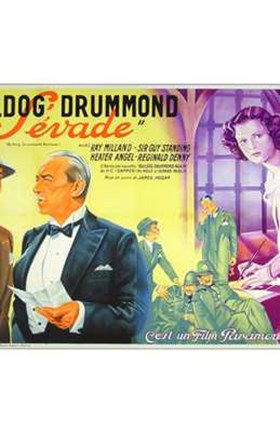Framed Bulldog Drummond Escapes Print