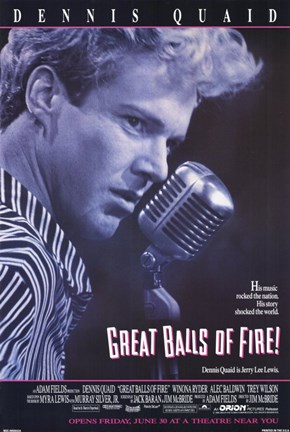 Framed Great Balls of Fire Dennis Quaid Print