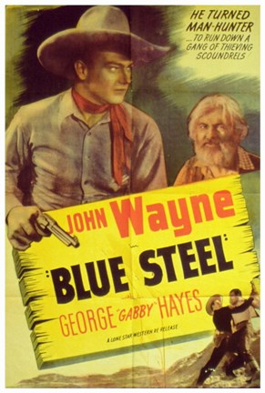 Framed Blue Steel John Wayne Print