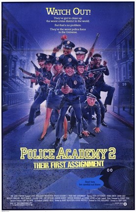 Framed Police Academy 2 Their First Assignment Print