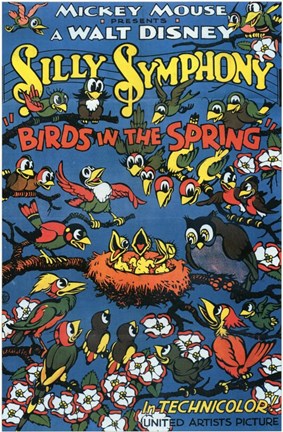 Framed Birds in the Spring Print