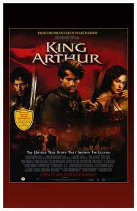 Framed King Arthur Clive Owen Print