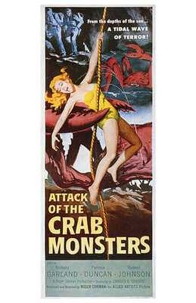 Framed Attack of the Crab Monsters Print