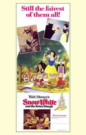 Framed Snow White and the Seven Dwarfs Movie Scenes Print