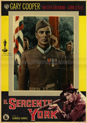 Framed Sergeant York  Italian Print