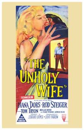 Framed Unholy Wife (movie poster) Print