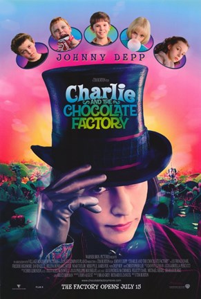 Framed Charlie and the Chocolate Factory Johnny Depp Print