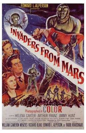 Framed Invaders from Mars Print
