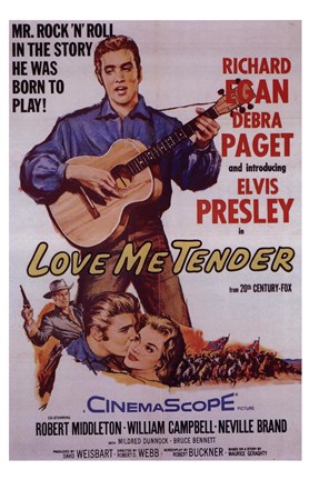 Framed Love Me Tender Print