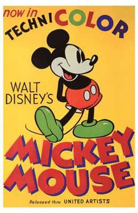 Framed Walt Disney&#39;s Mickey Mouse Poster Print