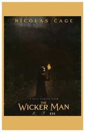 Framed Wicker Man Movie Print