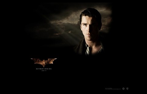 Framed Batman Begins Bruce Wayne Print