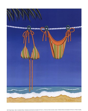 Framed Beach Bound - Bikini Print