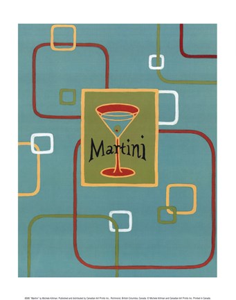 Framed Martini Print