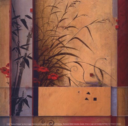 Framed Bamboo Division Print